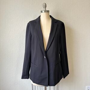 WORTHINGTON Ponte Blazer Black Ultra Stretch Career Office Jacket NWT
